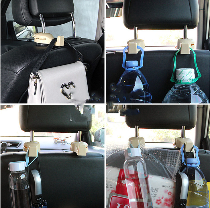 Pack de 2 Ganchos Universales para Reposacabezas de Auto – Negro - Imagen 5