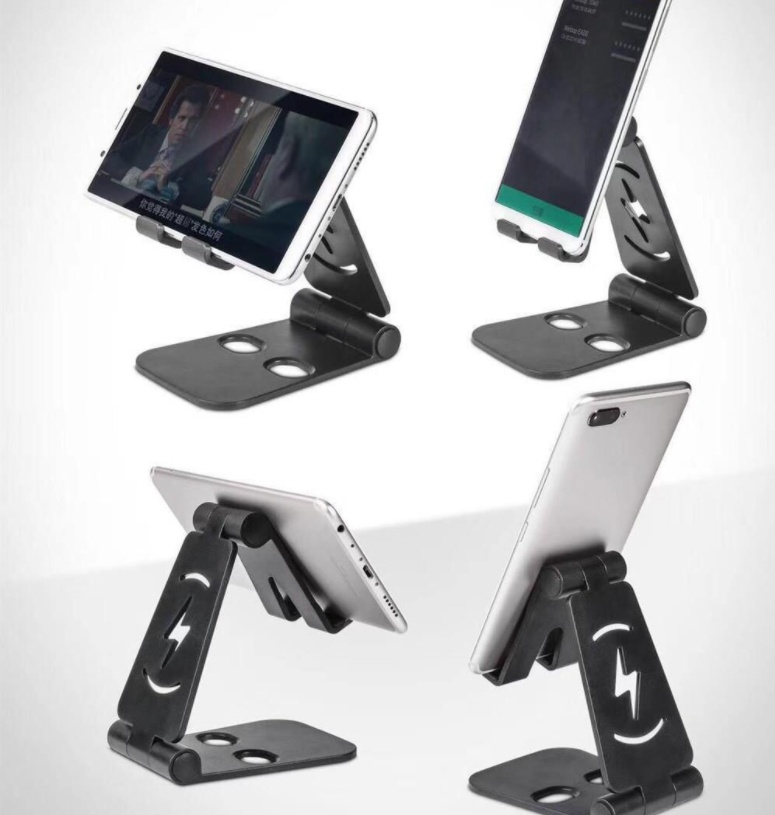 Soporte Plegable Ajustable para Celular y Tablet – Negro - Imagen 3