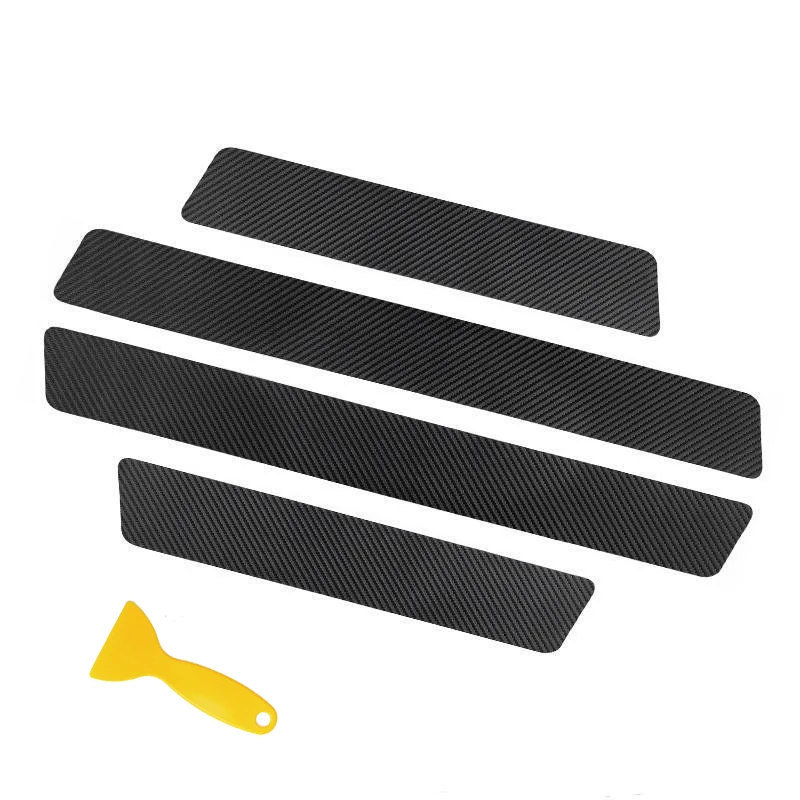Set de 4 Protectores Adhesivos para Umbral de Puertas de Automóvil - Imagen 5