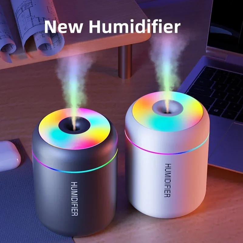 Mini Humidificador USB de 180 ml con Luz LED Multicolor