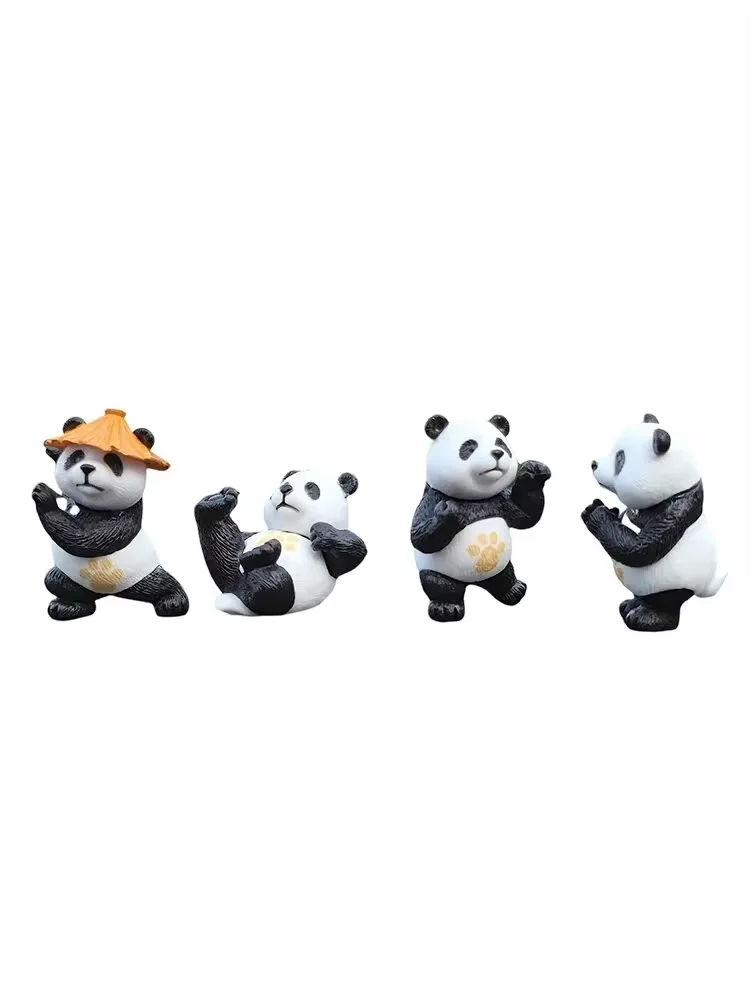 Pack de 4 Adornos Decorativos de Panda para Tablero de Automóvil - Imagen 5