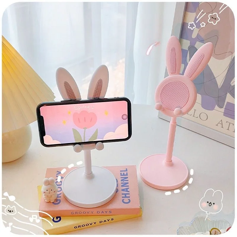 Soporte de Escritorio Ajustable para Celular con Diseño de Conejo - Imagen 5