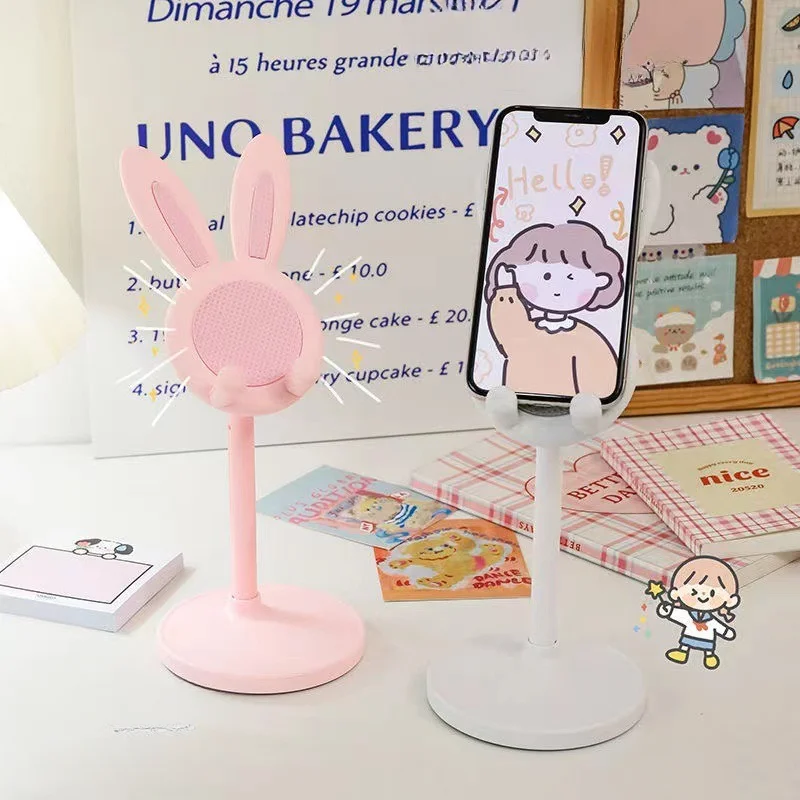 Soporte de Escritorio Ajustable para Celular con Diseño de Conejo - Imagen 3