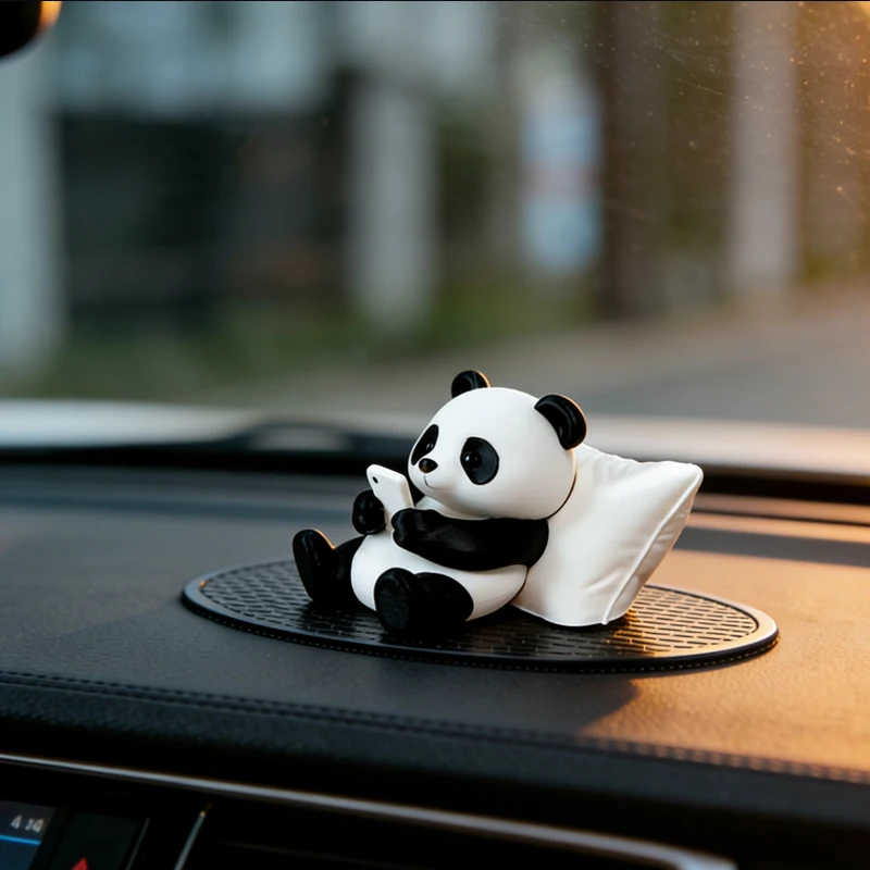 Adorno Decorativo de Panda para Tablero de Automóvil