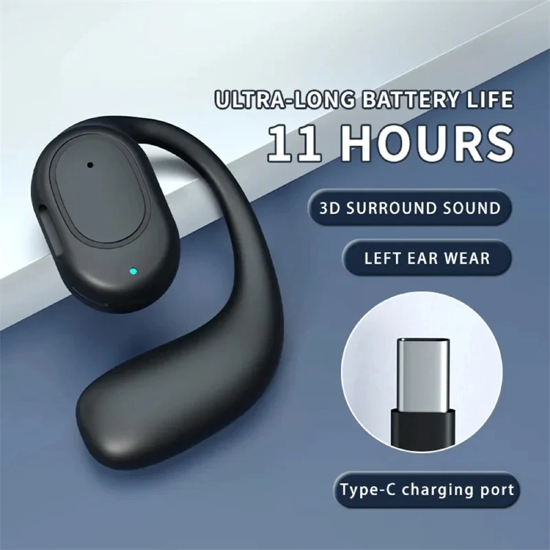 Audífonos Bluetooth de Conducción Ósea con Micrófono y Manos Libres
