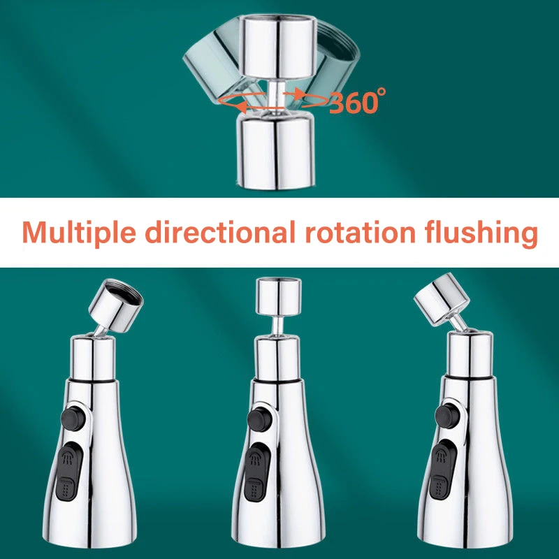 Extensor Giratorio 360° para Llave de Cocina con 3 Modos de Agua - Imagen 3
