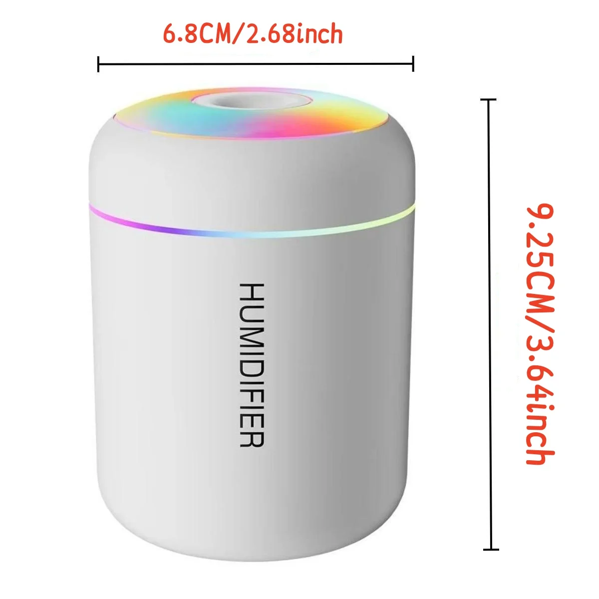Mini Humidificador USB de 180 ml con Luz LED Multicolor - Imagen 5