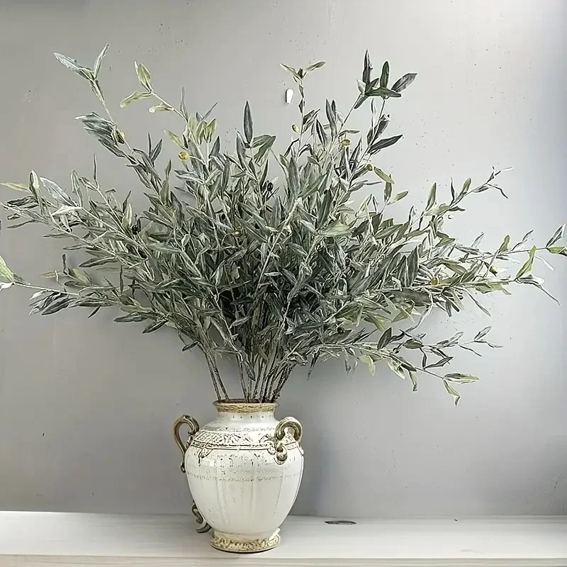 Rama Artificial de Olivo Decorativa con Hojas Realistas