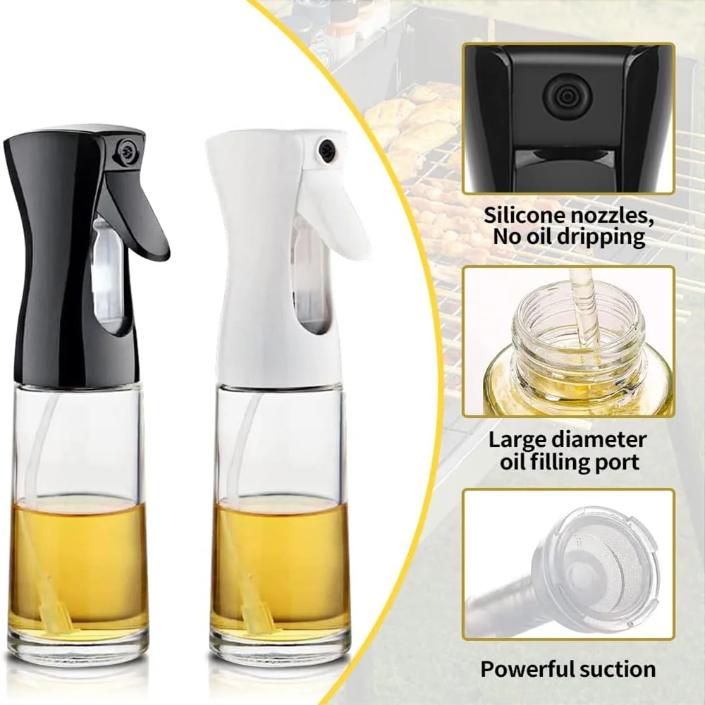 Aceitera con Pulverizador Reutilizable para Cocina y Ensaladas - Imagen 2