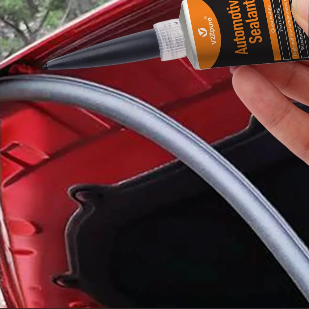 Sellador de Silicona Negro Impermeable para Parabrisas y Ventanas de Automóvil - Imagen 2