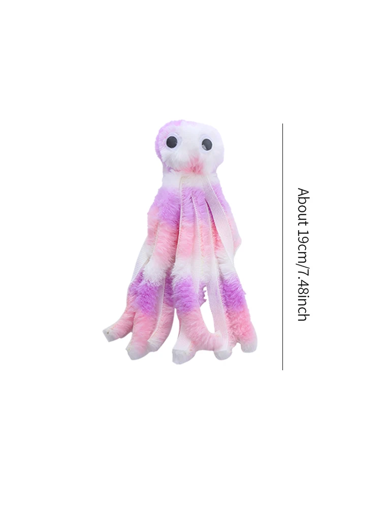 Juguete de Peluche con Forma de Pulpo para Gatos – Suave e Interactivo - Imagen 5