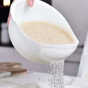 Colador Escurridor con Mango para Arroz, Frutas y Verduras