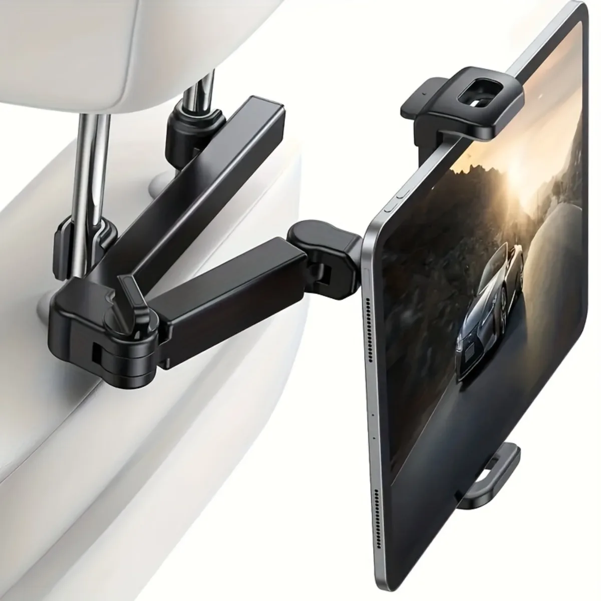 Soporte para Tablet de Automóvil Ajustable para Reposacabezas