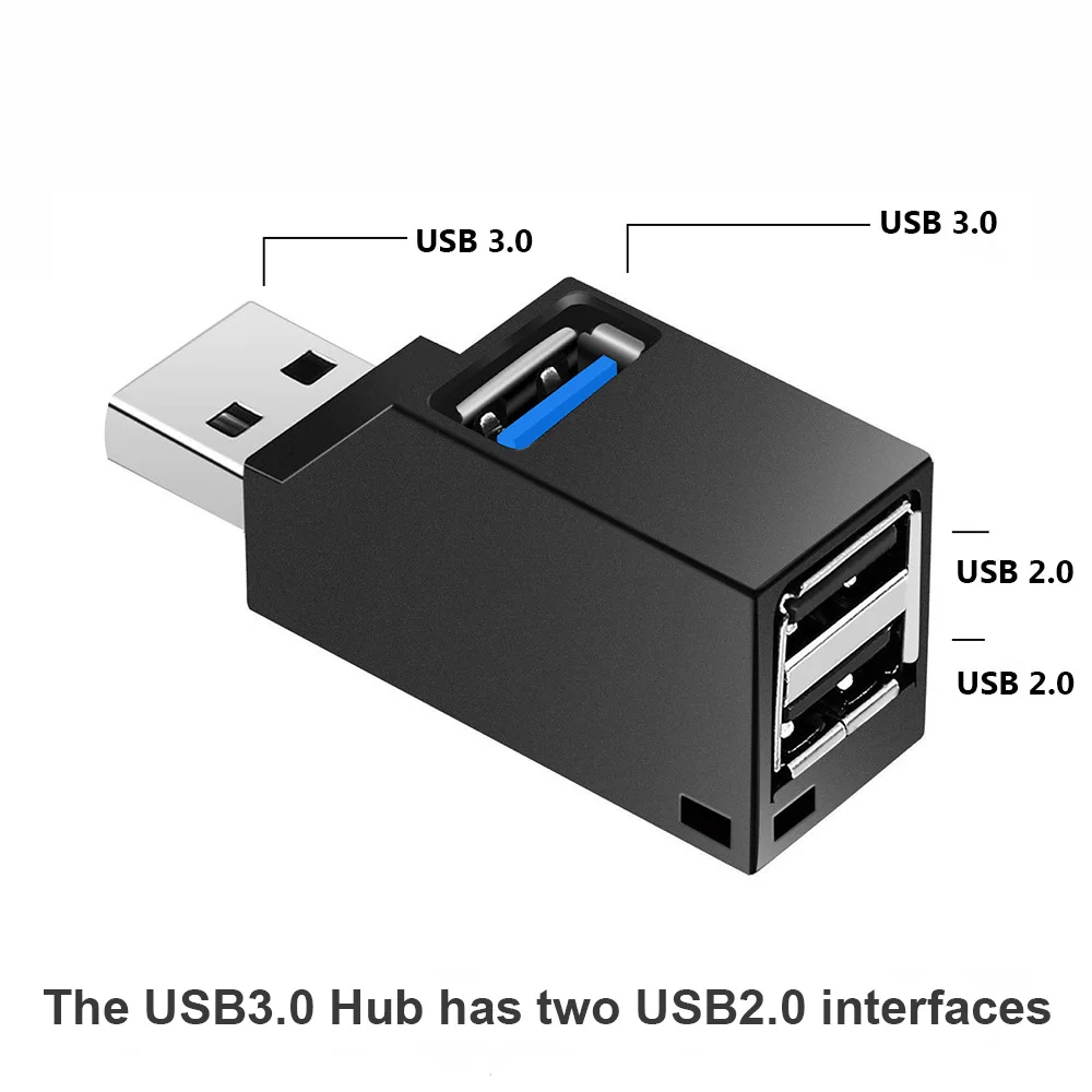 Adaptador Hub USB 3.0 de 3 Puertos para Computador y Noteboo - Imagen 3