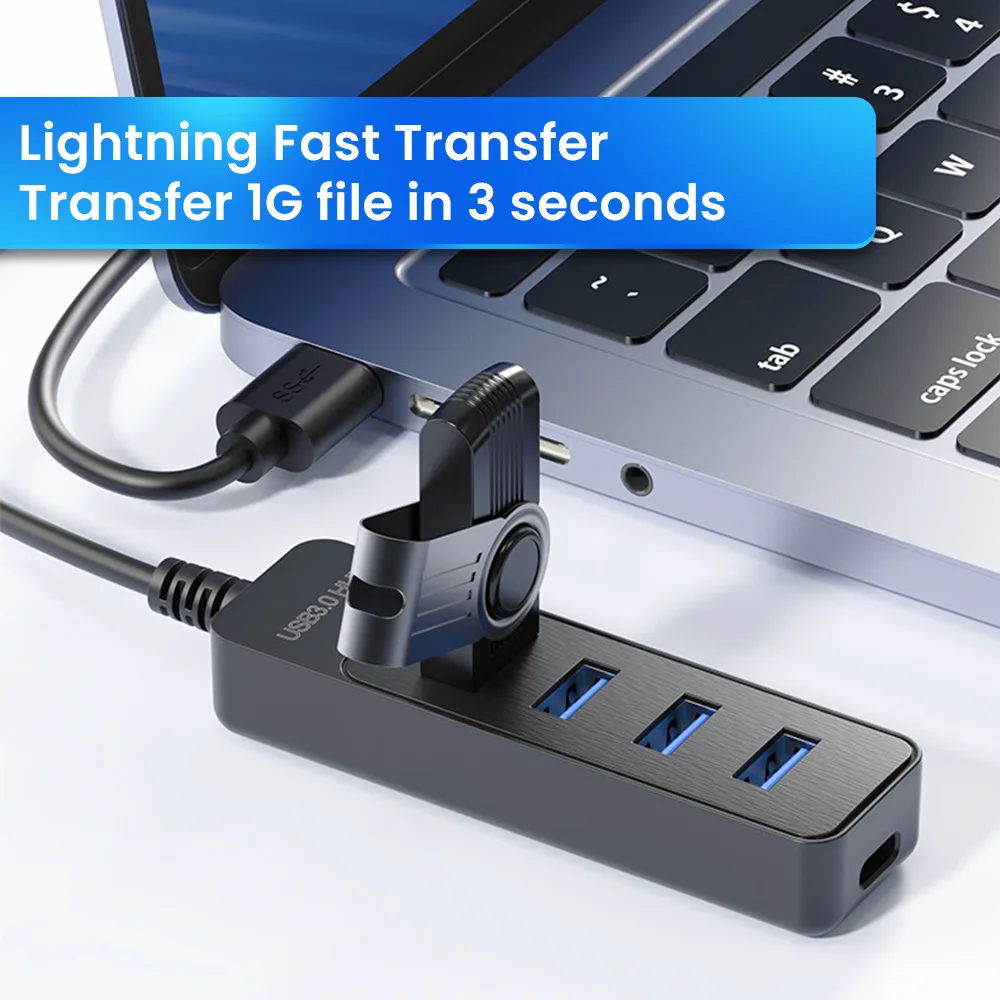 Hub USB 3.0 de 4 Puertos con Alimentación USB-C - Imagen 2