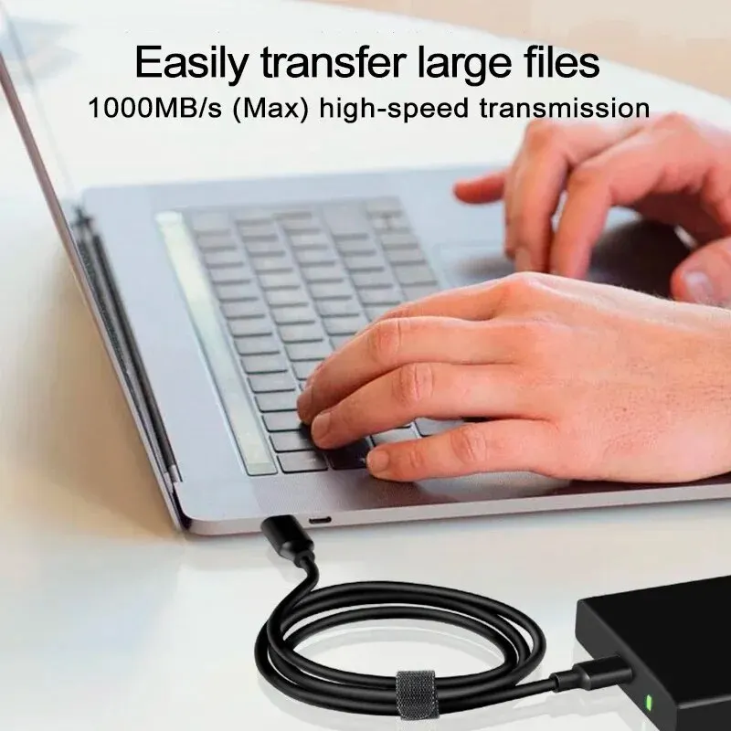 Cable USB 3.2 de 10 Gbps Tipo A a Tipo C para Carga Rápida y Transferencia de Datos - Imagen 2