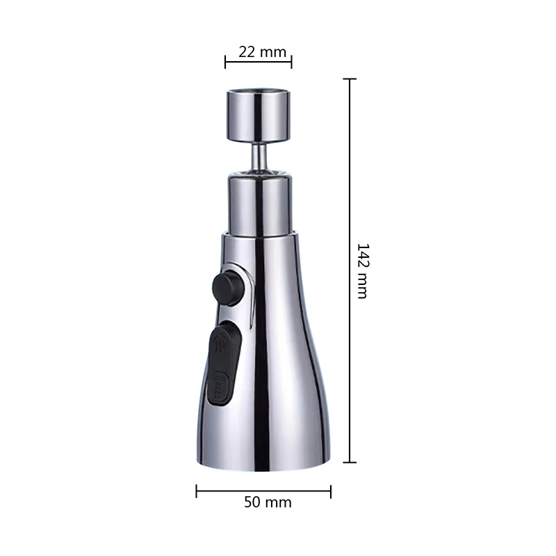 Extensor Giratorio 360° para Llave de Cocina con 3 Modos de Agua - Imagen 4