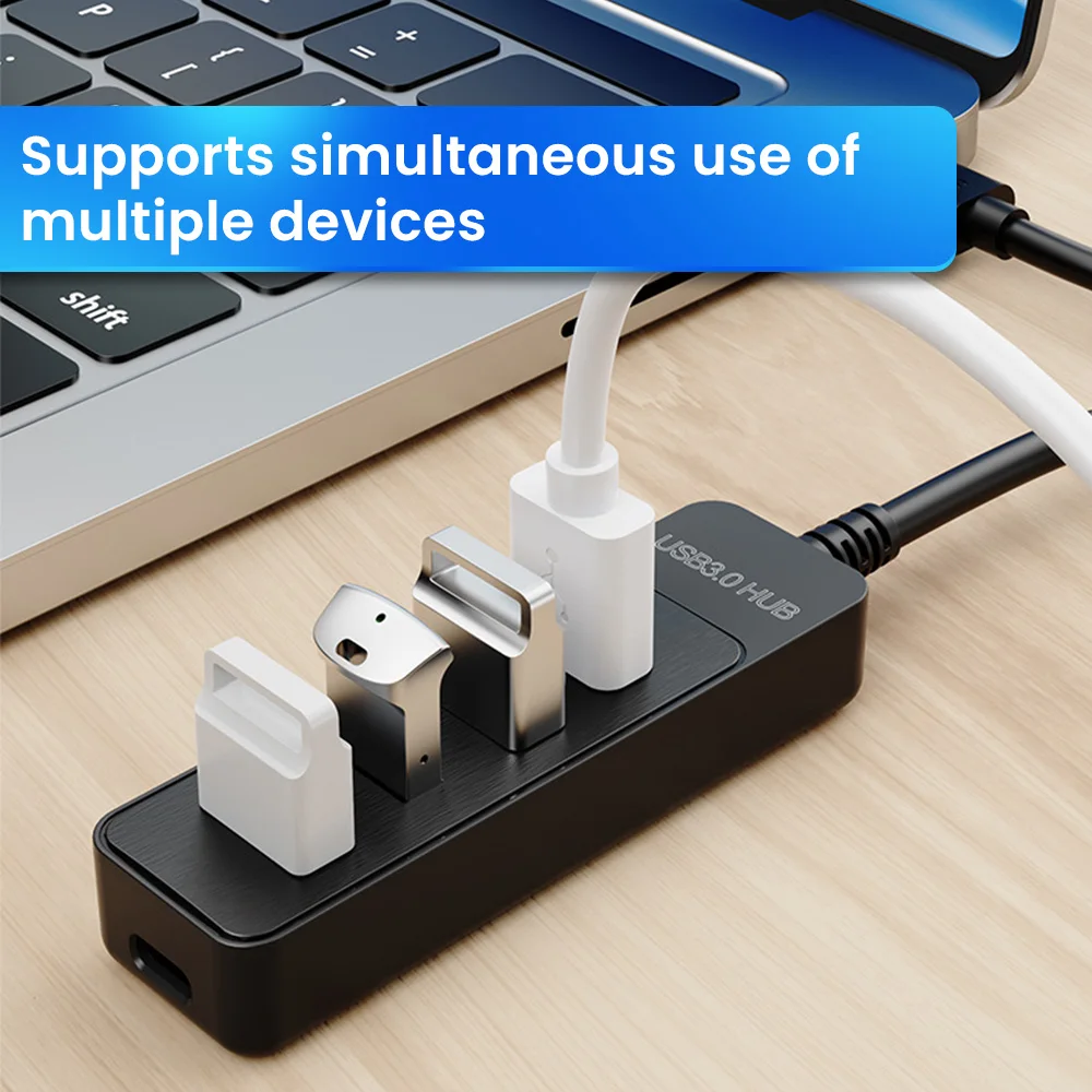 Hub USB 3.0 de 4 Puertos con Alimentación USB-C - Imagen 3