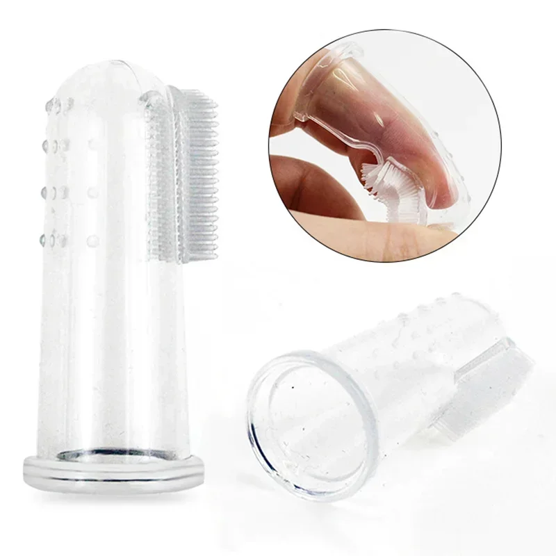 Cepillo Dental Doble de Silicona para Perros y Gatos - Imagen 3