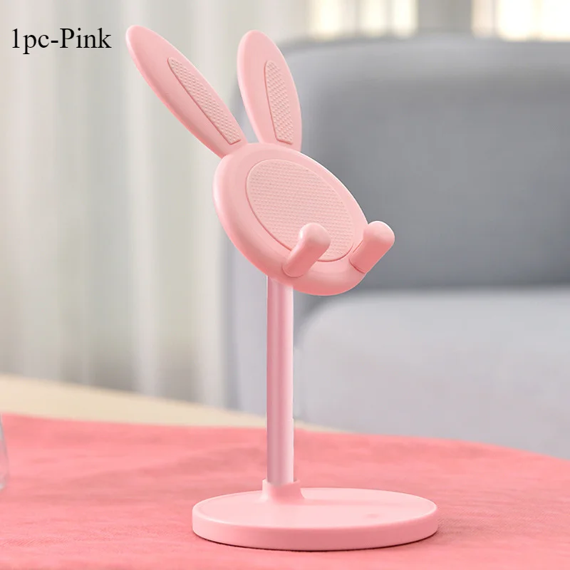Soporte de Escritorio Ajustable para Celular con Diseño de Conejo - Imagen 7