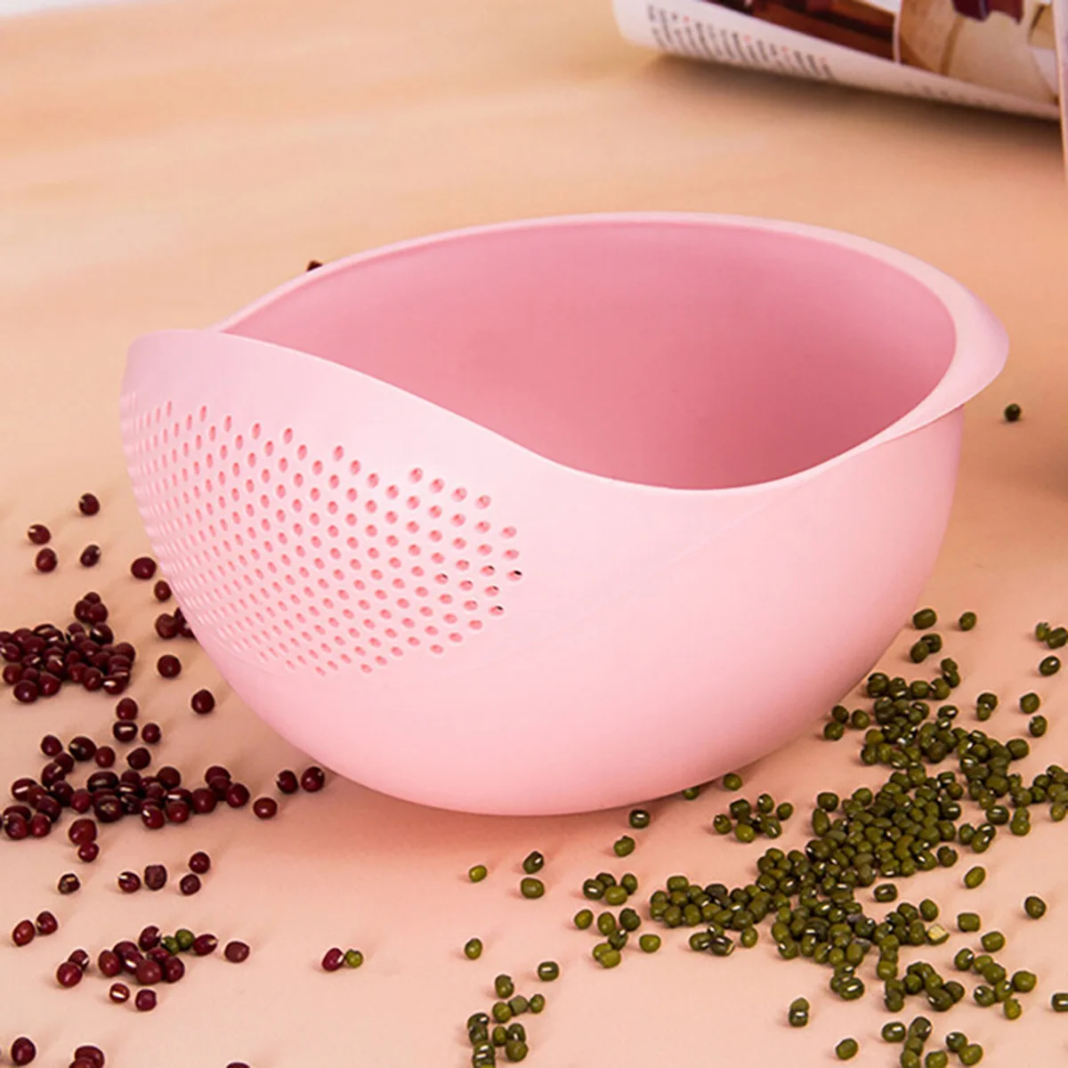 Colador Escurridor con Mango para Arroz, Frutas y Verduras - Imagen 11