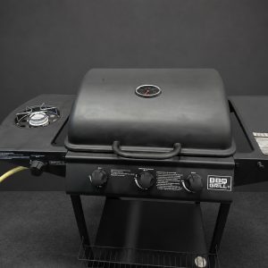 Parrilla BBQ a Gas con Quemador Lateral y Termómetro – Usada